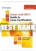 Test Bank For Linux+ and LPIC-1 Guide to Linux Certification - 5th - 2020 All Chapters - 9781337569798