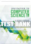 Test Bank For Invitation to Computer Science - 8th - 2019 All Chapters - 9781337561914