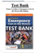 Nancy Caroline’s Emergency Care in the Streets 8th Edition Test Bank All Chapters (1-51) | A+ ULTIMATE GUIDE 2020