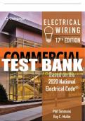Test Bank For Electrical Wiring Commercial - 17th - 2021 All Chapters - 9780357137697