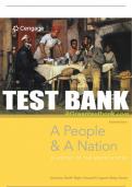 Test Bank For A People and a Nation: A History of the United States - 11th - 2019 All Chapters - 9781337402712
