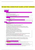 NR 508 FINAL EXAM STUDY GUIDE LATEST VERSION Final study guide 