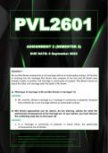 PVL2601 Assignment 2 Semester 2 - (Due: 8 September 2023)