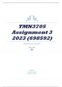 TMN3705 Assignment 3 2023 (698592)