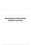 Summary Neurological and Psychiatric Disorders (AB_1023) 