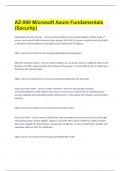 AZ-900 Microsoft Azure Fundamentals (Security) 2023/24