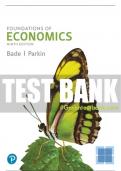 Test Bank For Foundations of Economics 9th Edition All Chapters - 9780136713722