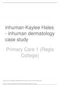 inhuman-Kaylee Hales- inhuman dermatologycase study