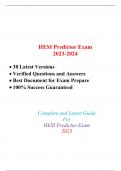 HESI PREDICTOR EXAM ( 38 EXAM SETS) / PREDICTOR HESI EXAM /  PREDICTOR EXAM HESI:LATEST