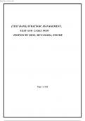 Test Bank for Strategic Management Text and Cases 10th Edition 2024 update by Dess, McNamara, Eisner.pdf