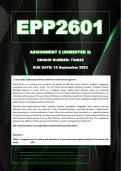 EPP2601 Assignment 2 Semester 2 - (Due: 12 September 2023)