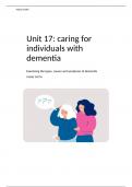 Assignment 1 - Unit 17 - Caring for Individuals with Dementia