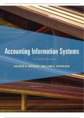 Test Bank (AIS) Accounting information systems 11th edition bodnar Hopwood All Chapters Covered [1-