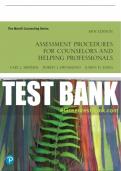Test Bank For Assessment Procedures for Counselors and Helping Professionals 9th Edition All Chapters - 9780135186022
