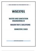 WSE3701 Major Test 1 Solutions Semester 2 2023