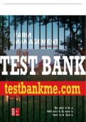 Test Bank For Farm Management, 9th Edition All Chapters - 9781260002195