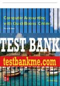 Test Bank For Computer Accounting with QuickBooks Online, 3rd Edition All Chapters - 9781264127276