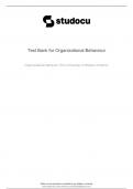 Organization Behaviour Test Bank Chapter 1-4