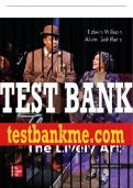 Test Bank For Theatre: The Lively Art, 11th Edition All Chapters - 9781260719338