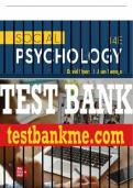 Test Bank For Social Psychology, 14th Edition All Chapters - 9781260888539