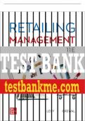 Test Bank For Retailing Management, 11th Edition All Chapters - 9781264157440