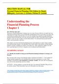SOLUTION MANUAL FOR Personal Financial Planning 15th Edition by Randy Billingsley, Lawrence J. Gitman, Michael D. Joehnk
