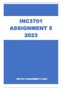 INC3701 ASSIGNMENT 5 2023
