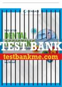 Test Bank For Dental Assisting Instruments and Materials Guide - 3rd - 2022 All Chapters - 9780357457405