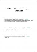 ATLS and Trauma management 2023/2024