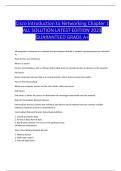 Cisco Introduction to Networking Chapter 1 ALL SOLUTION LATEST EDITION 2023 GUARANTEED GRADE A+    