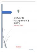 COS3701 Assignment 3 ANS 2023 (Unique No.: 217155)