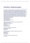 Swift River Medical-Surgicals practice test 2023/2024