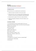 enzymes experiment  LAB REPORT
