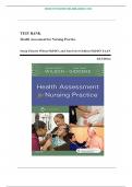Test Bank for Health Assessment for Nursing Practice, 6th Edition (Wilson, 2017), Chapter 1-24 | All Chapters