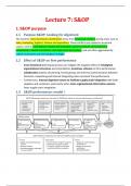 Summary of Lecture 7_S&OP_325239-M-6_Supply Chain Planning and Design