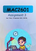 MAC2601  Assignment 03 HELP !  Due: Friday, 15 September 2023, 9:00 PM