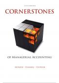 Cornerstones of Managerial Accounting 6th Edition Maryanne M Mowen Don R Hansen Dan L Heitger- Test Bank