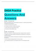 DASA Practice  Questions And  Answers