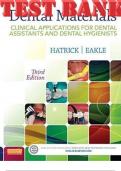 TEST BANK for Dental Materials: Clinical Applications for Dental Assistants and Dental Hygienists 3rd Edition by Hatrick Carol & Eakle Stephen. ISBN 9781455773855, ISBN-13 978-1455773855 (All Chapters 1-19)