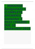 MNO2605 Assignment 5 (COMPLETE ANSWERS) Semester 2 2023 (398206) - DUE 19 September 2023