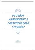 PYC4809 Assignment 3 PORTFOLIO 2023 (789085) 