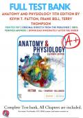 Test Bank For Anatomy and Physiology 11th Edition Patton (  ) | 9780323775717 | Chapter 1-48 | Complete Questions and Answers A+