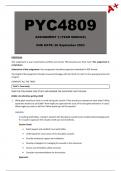 PYC4809 Assignment 3 (Portfolio Answers) - Due: 26 September 2023