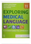 Test Bank For Exploring Medical Language: A Student-Directed Approach 11th Edition||ISBN NO-10,0323711561||ISBN NO-13,978-0323711562||All Chapters||Complete Guide A+