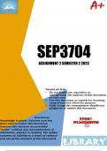 SEP3704 Assignment 2 (DETAILED ANSWERS) Semester 2 2023 - DUE 21 SEPTEMBER 2023