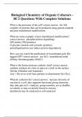 Biological Chemistry of Organic Cofactors - BC2 Questions With Complete Solutions
