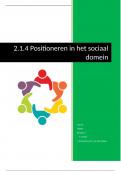 2.1.4 Positioneren in het sociaal domein (cijfer:8,9!)