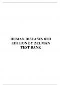 HUMAN DISEASES 8TH EDITION BY ZELMAN TEST BANK