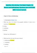 OpenStax Microbiology Test Bank Chapter 16: Disease and Epidemiology Questions and ANSWERS 100% Correct Answers