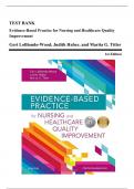 Test Bank - Evidence Based Practice for Nursing and Healthcare Quality Improvement, 1st Edition (LoBiondo-Wood, 2019), Chapter 1-17 | All Chapters
